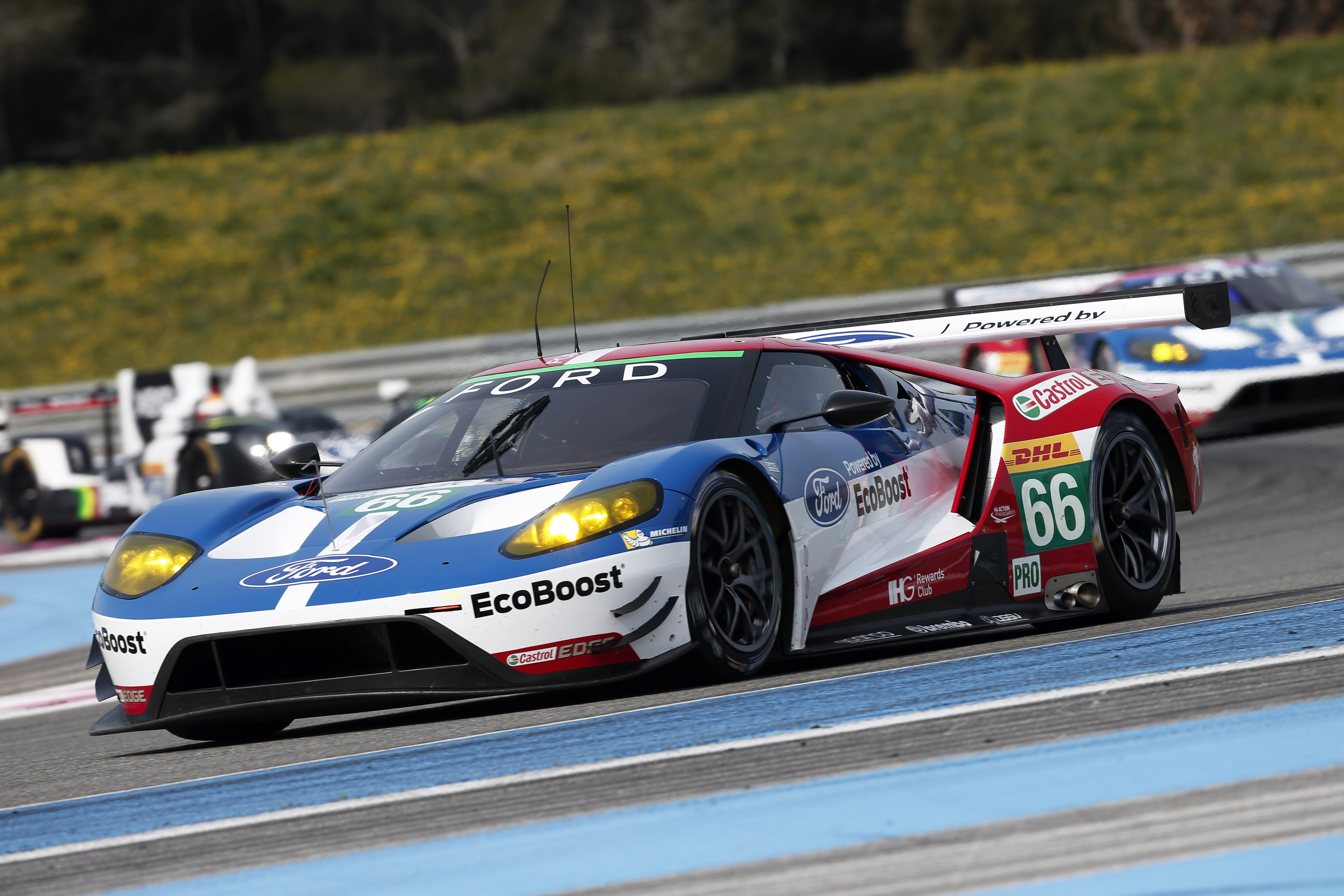 66 FRANCHITTI Marino (gbr) MUCKE Stefan (deu) Ford GT team Ford Chip Ganassi UK action during the 2016 FIA WEC World Endurance Championship prologue tests at Paul Ricard HTTT, Le Castellet France, March 24 to 26 2016 - Photo DPPI / Jean Michel Le Meur.