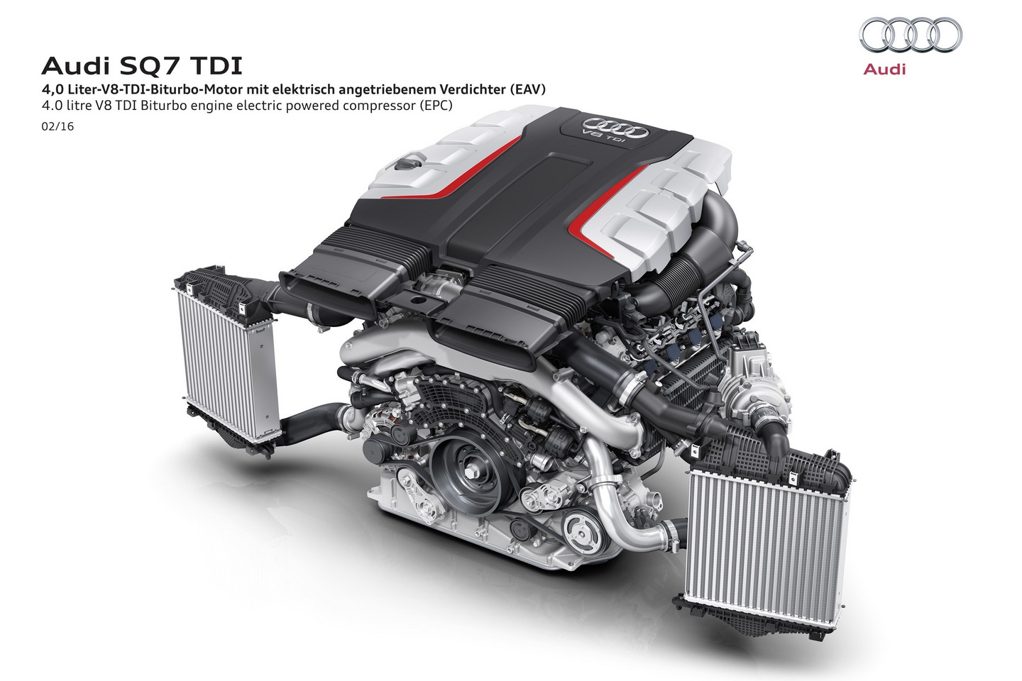 4.0 litre V8 TDI Biturbo engine electric powered compressor (EPC)