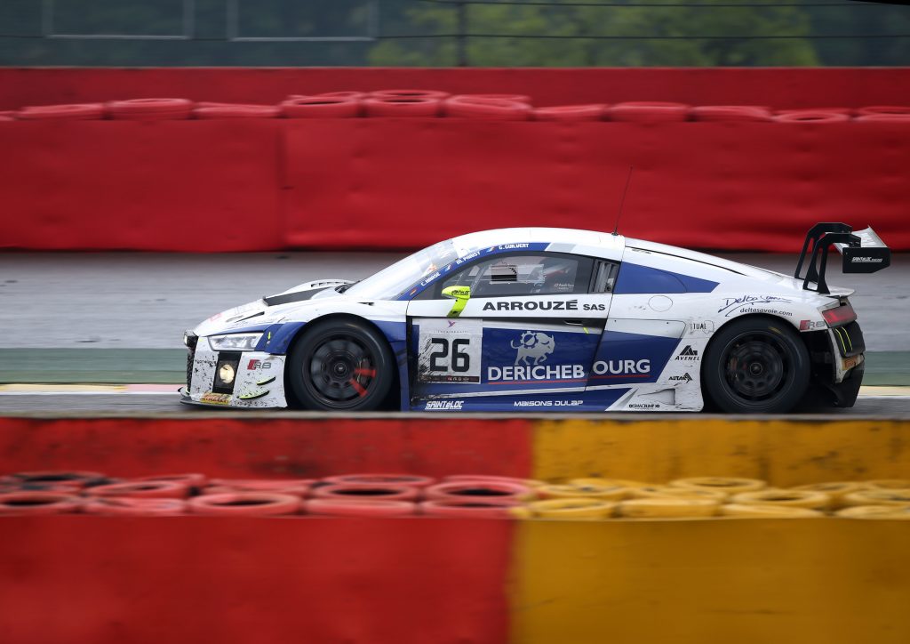 Audi R8 LMS #26 (Saintéloc Racing), Grégory Guilvert/Christopher Haase/Mike Parisy